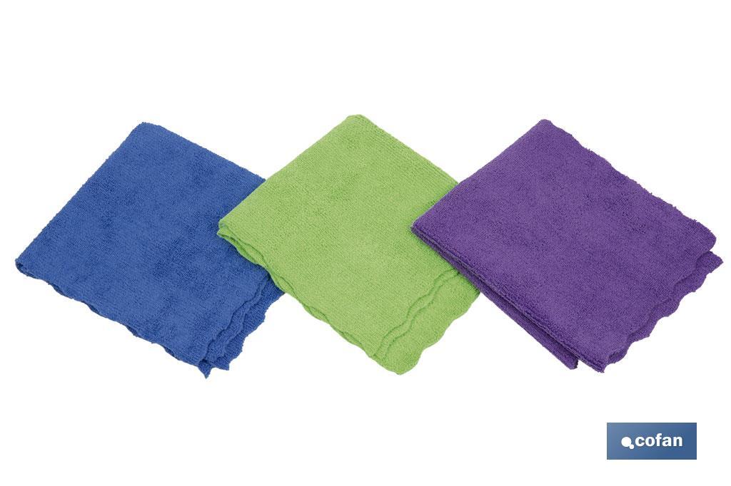 Pack de 3 bayetas de microfibra - Cofan