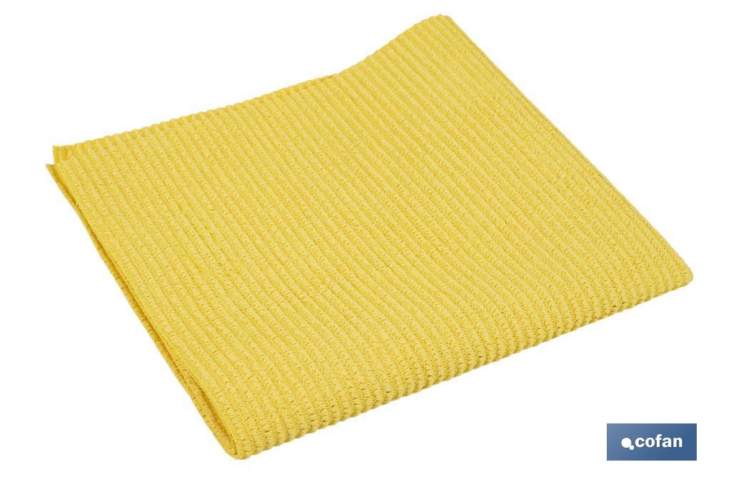 Pack de 4 bayetas de microfibra antibacterianas | Alta calidad y versatilidad | Máxima absorción | Medidas: 38 x 35 cm - Cofan
