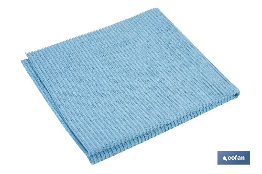 Pack de 4 bayetas de microfibra antibacterianas | Alta calidad y versatilidad | Máxima absorción | Medidas: 38 x 35 cm - Cofan
