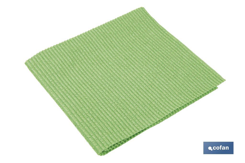 Pack de 4 bayetas de microfibra antibacterianas | Alta calidad y versatilidad | Máxima absorción | Medidas: 38 x 35 cm - Cofan