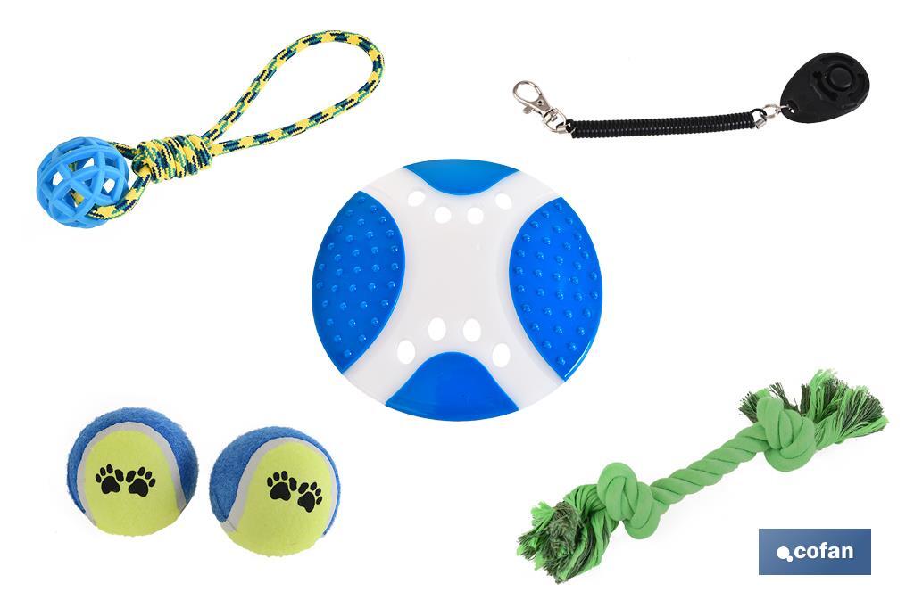 Set of toys for pets | 6 toys | NON-toxic materials - Cofan