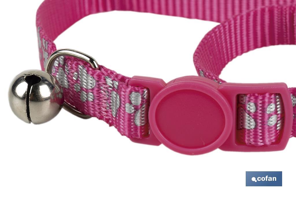 Cat collar with bell | Size: 1 x 32cm | Available in different colours to choose from - Cofan