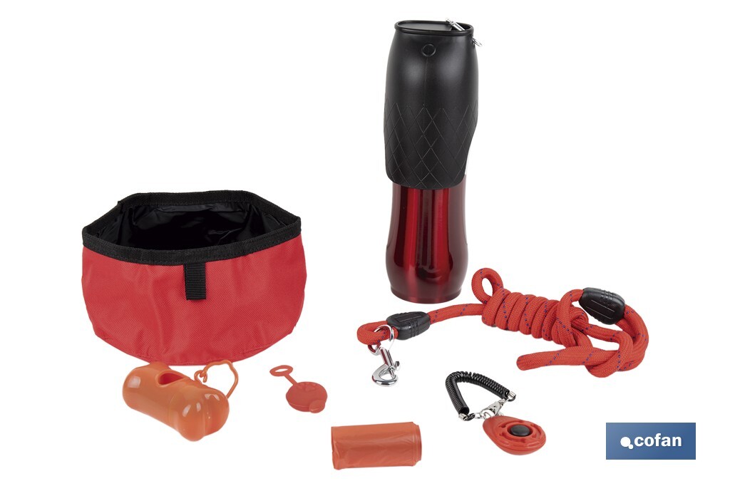 Set of Accessories for dogs | Box with 7 items | Pet accessories for everyday use - Cofan