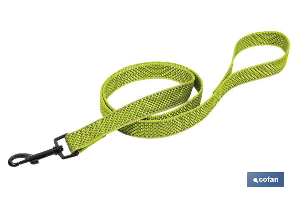 Reflective dog training leash | Available in various sizes | Green - Cofan