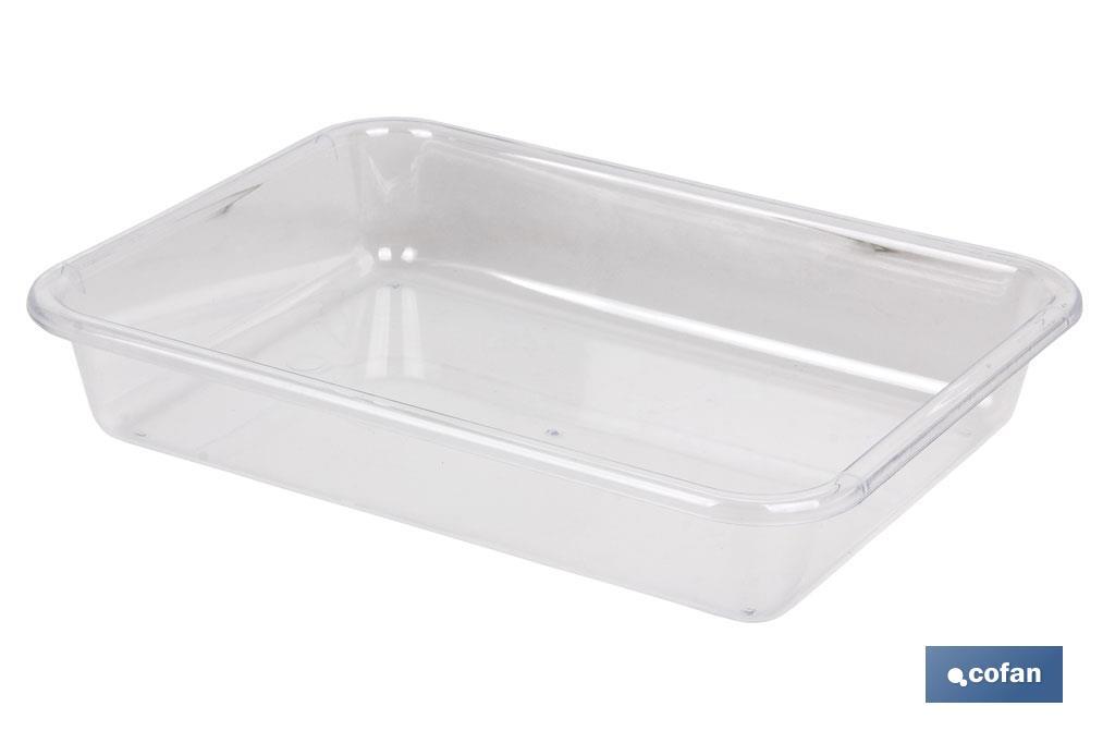 Multi-purpose tray | Albahaca Model | Several sizes | Transparent material | Multi-purpose organiser - Cofan