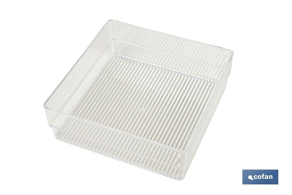 Set di organizer da 5 pezzi | Dimensioni: 30 x 23 x 8 cm | Trasparente | Vendita unitaria - Cofan