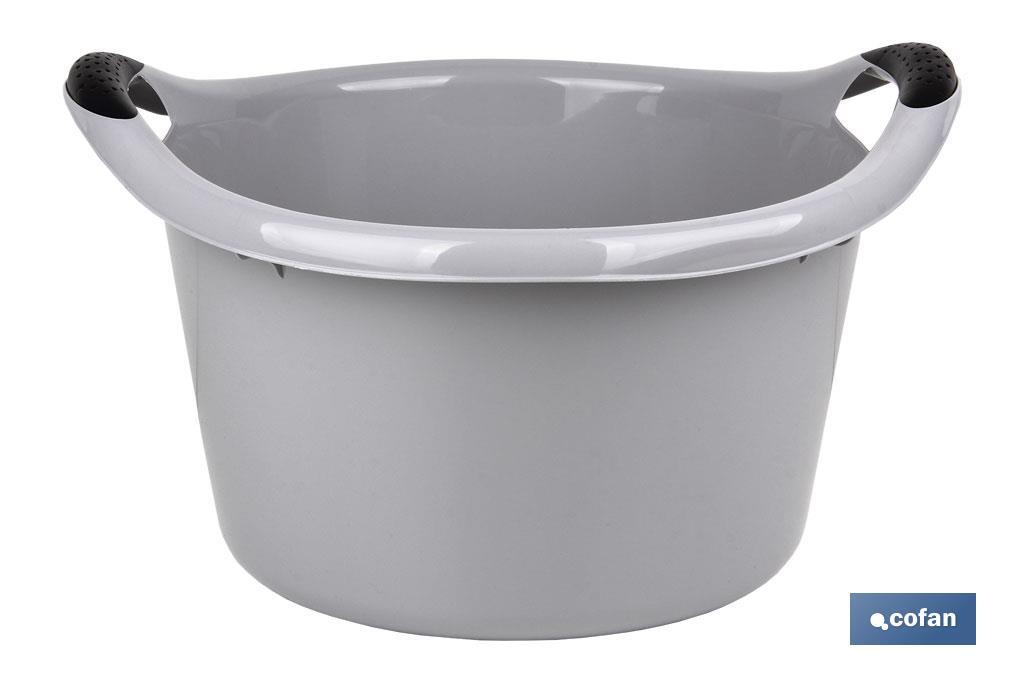 Round washing-up bowl | With handles | 15l Capacity | Multi-purpose and versatile - Cofan