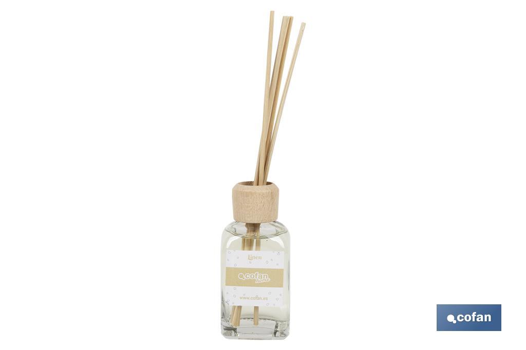 Reed diffuser | Aroma of linen | Rattan scent sticks - Cofan