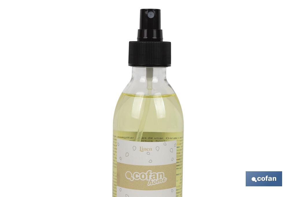 Ambientador para el hogar | Ambientador en spray | Aroma a lino - Cofan