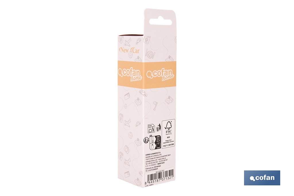 Diffusore per macchine | Tappo di legno | Aroma di auto nuova - Cofan