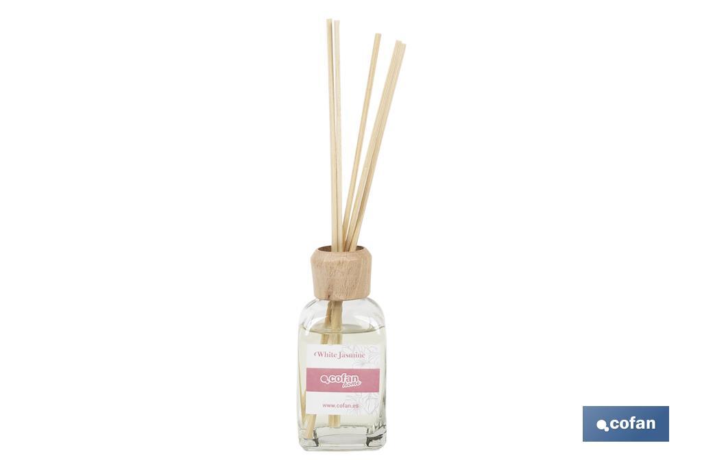 Reed diffuser | Aroma of jasmine | Rattan scent sticks - Cofan