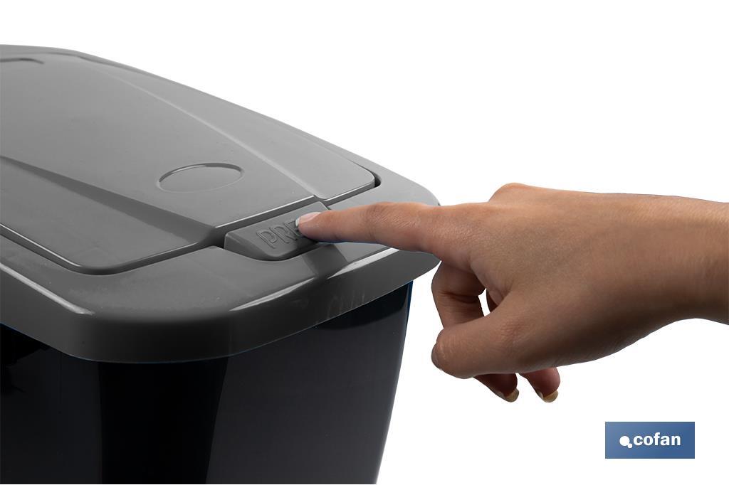 Yellow recycling bin | Suitable for recycling plastics and packaging materials | Available in three different capacities and sizes - Cofan