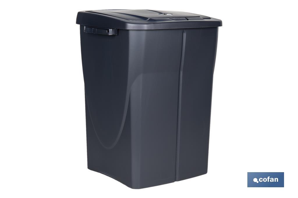 Grey recycling bin | Suitable for recycling organic waste | Available in three different capacities and sizes - Cofan