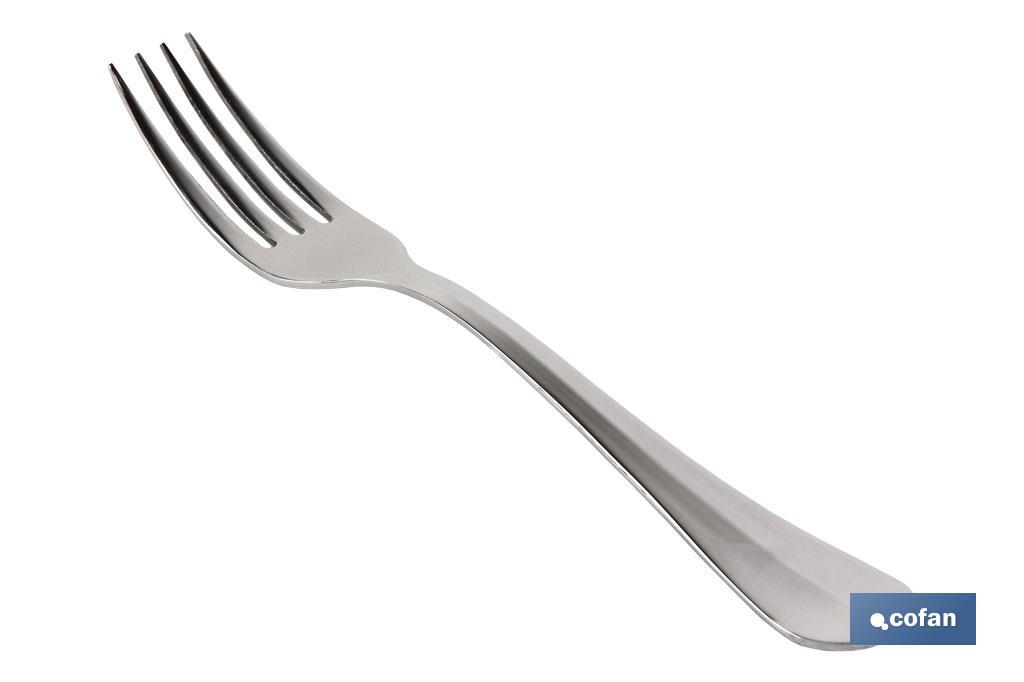 Table fork, Bolonia Model | 18/0 Stainless Steel | Blister pack of 2 pcs. - Cofan