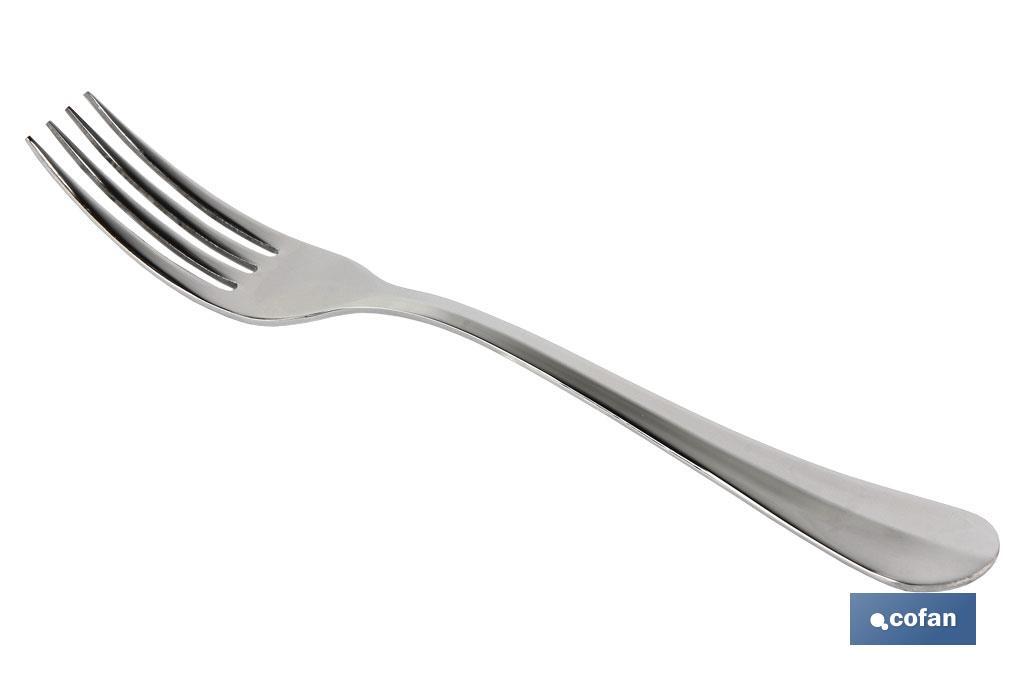 Table fork | Bolonia Model | 18/00 Stainless steel | Available in pack or blister pack - Cofan