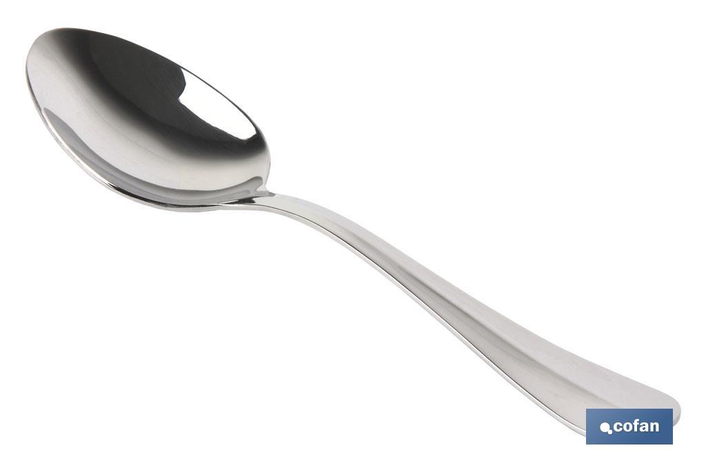 Colher de mesa | Modelo Bolonia I Fabricado em Aço inox 18/00 I Embalagem blíster ou pack - Cofan