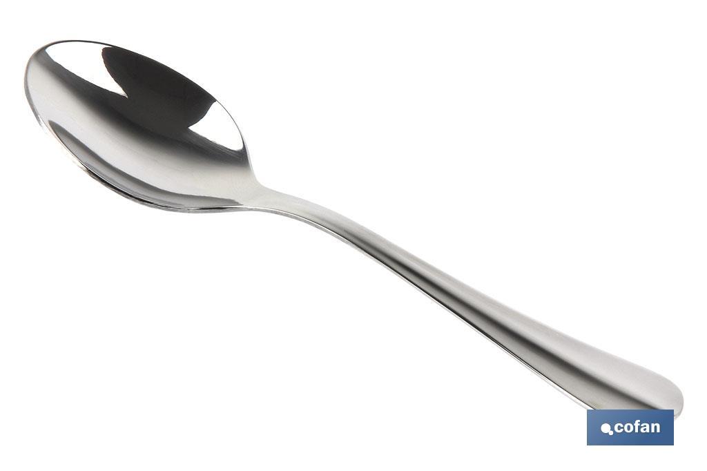Coffee spoon | Bolonia Model | 18/00 Stainless steel | Available in pack or blister pack - Cofan