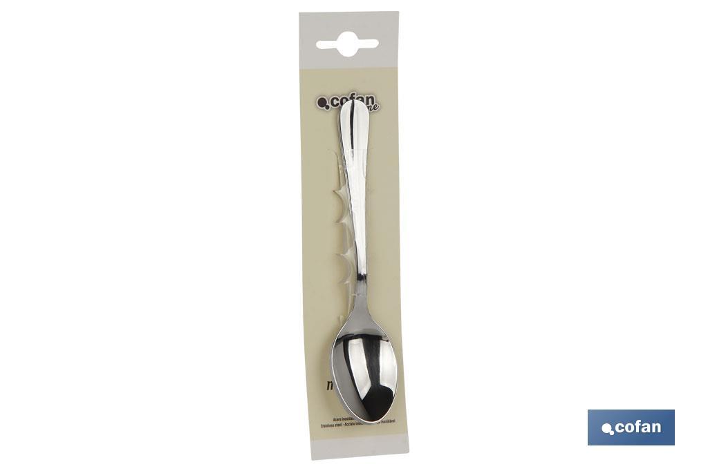 Coffee spoon | Bolonia Model | 18/00 Stainless steel | Available in pack or blister pack - Cofan