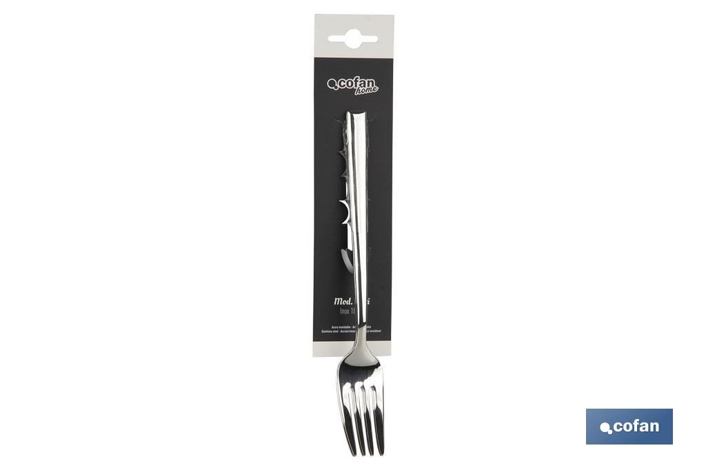 Table fork | Bari Model | 18/10 Stainless steel | Available in pack or blister - Cofan