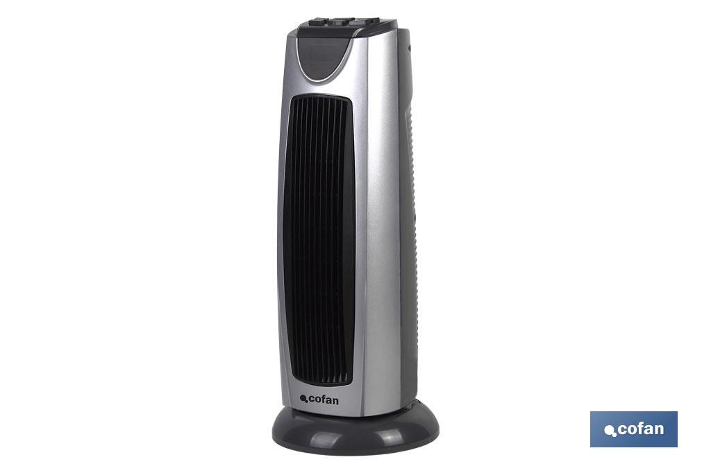 Electric Fan Heater, Varsovia Model | Two Heat Settings: 1,000-2,000W | Adjustable Thermostat - Cofan