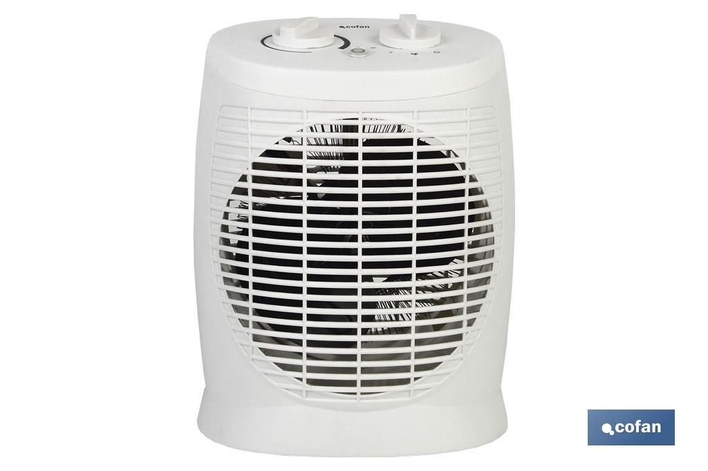 Termoventilador Eléctrico Modelo Estónia | Dupla função de calor: 1000 - 2000 W | Aquecedor cerâmico PTC - Cofan