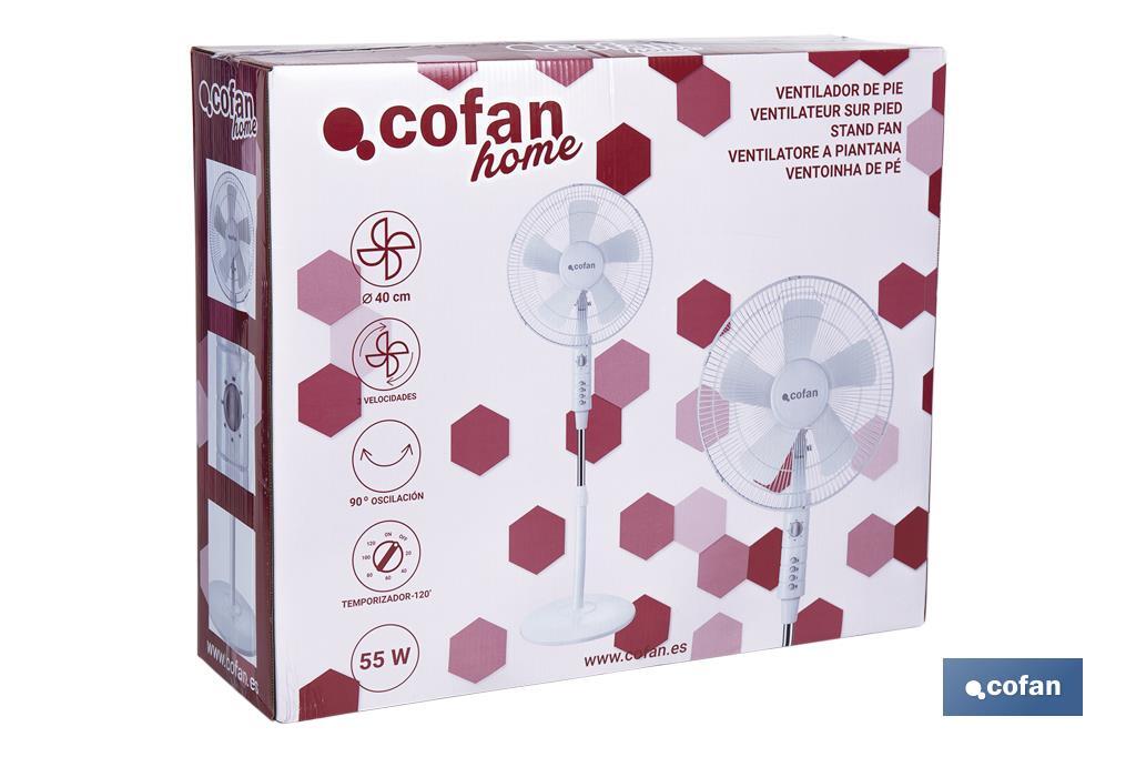 Ventilador de pie Modelo Ábrego - Cofan