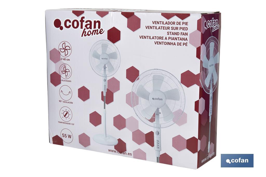 Ventilador de pie Modelo Ábrego - Cofan