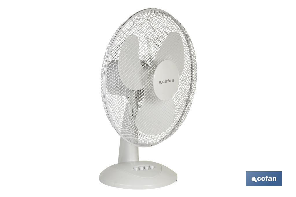 Ventilador Blanco Modelo Solano de 3 velocidades - Cofan