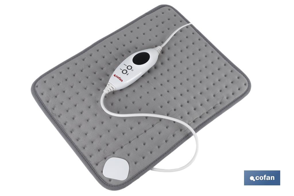 Grey electric heating pad | Available in two sizes to choose from | 6 heat settings - Cofan