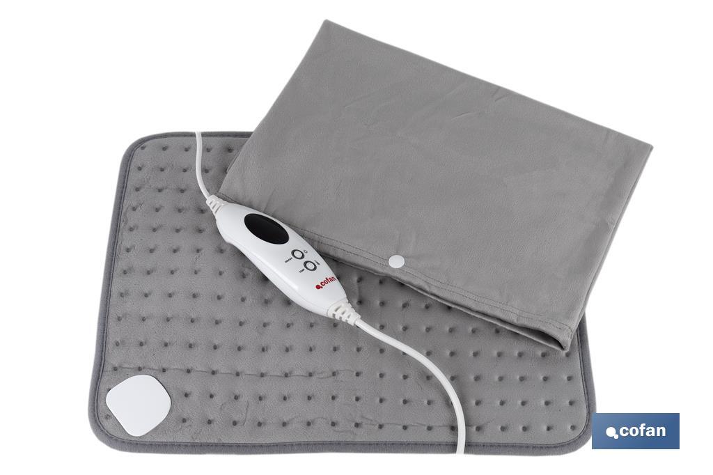 Grey electric heating pad | Available in two sizes to choose from | 6 heat settings - Cofan