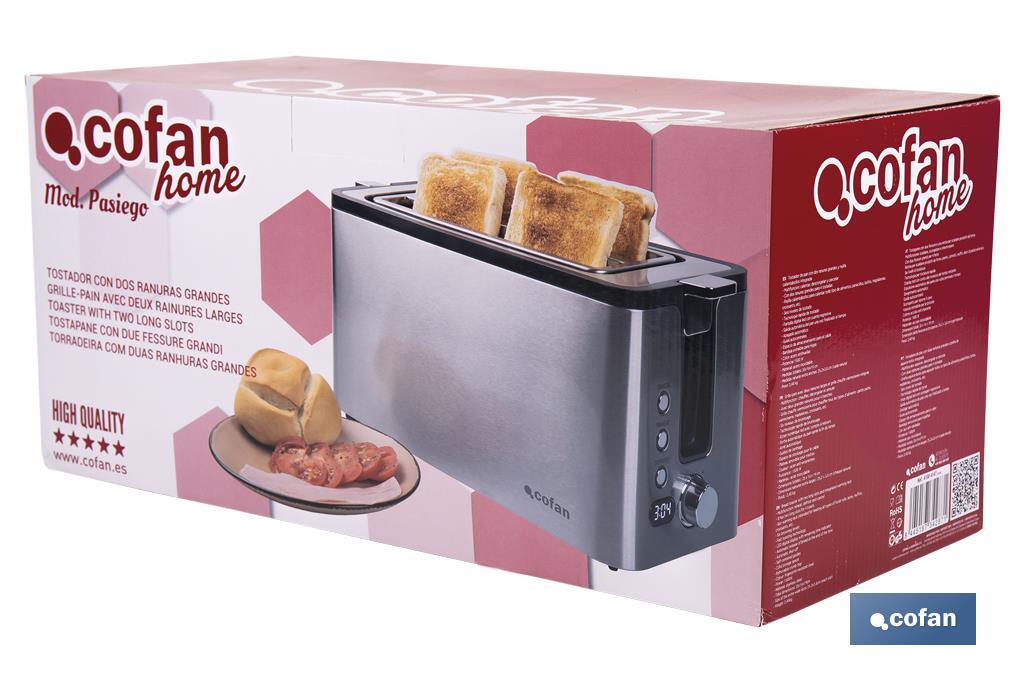 Tostador con dos ranuras Modelo Pasiego - Cofan