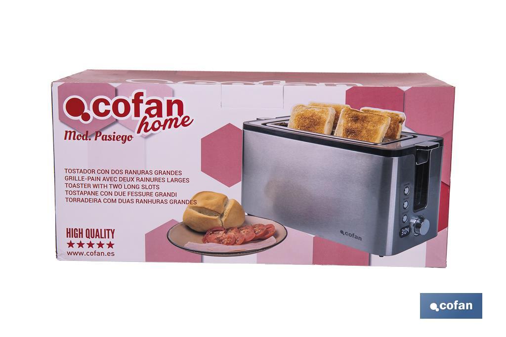 Tostador con dos ranuras Modelo Pasiego - Cofan