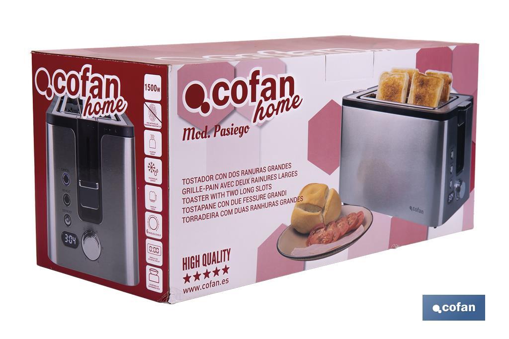 Tostador con dos ranuras Modelo Pasiego - Cofan
