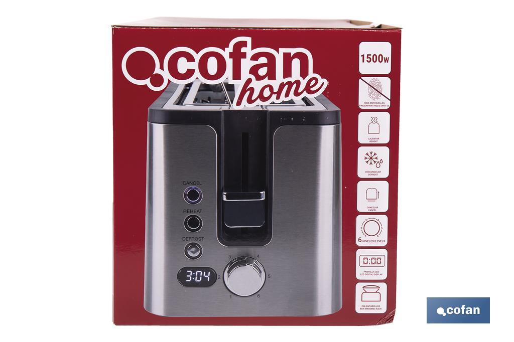 Tostador con dos ranuras Modelo Pasiego - Cofan
