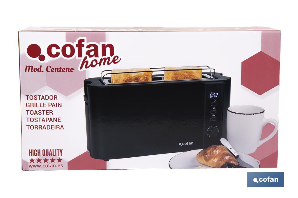 Tostador una ranura Modelo Centeno Negro Mate - Cofan