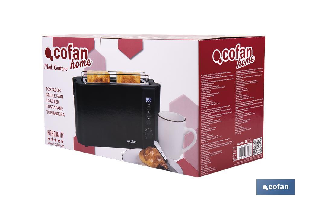 Tostador una ranura Modelo Centeno Negro Mate - Cofan