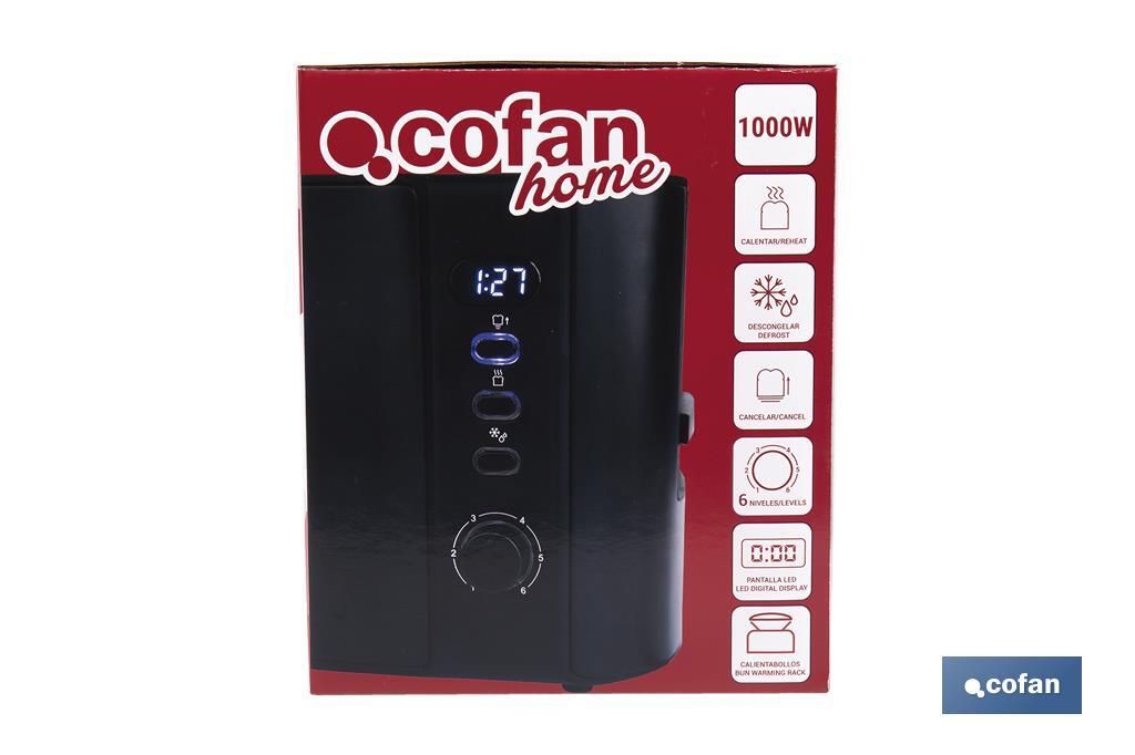 Tostador una ranura Modelo Centeno Negro Mate - Cofan