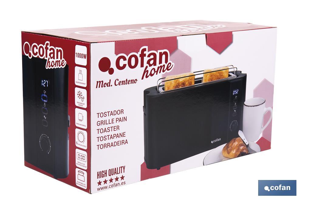 Tostador una ranura Modelo Centeno Negro Mate - Cofan