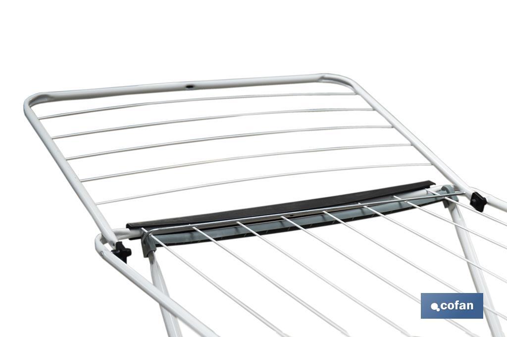 Winged Clothes Airer | With Folding Wings & Wheels | Steel & Polypropylene - Cofan