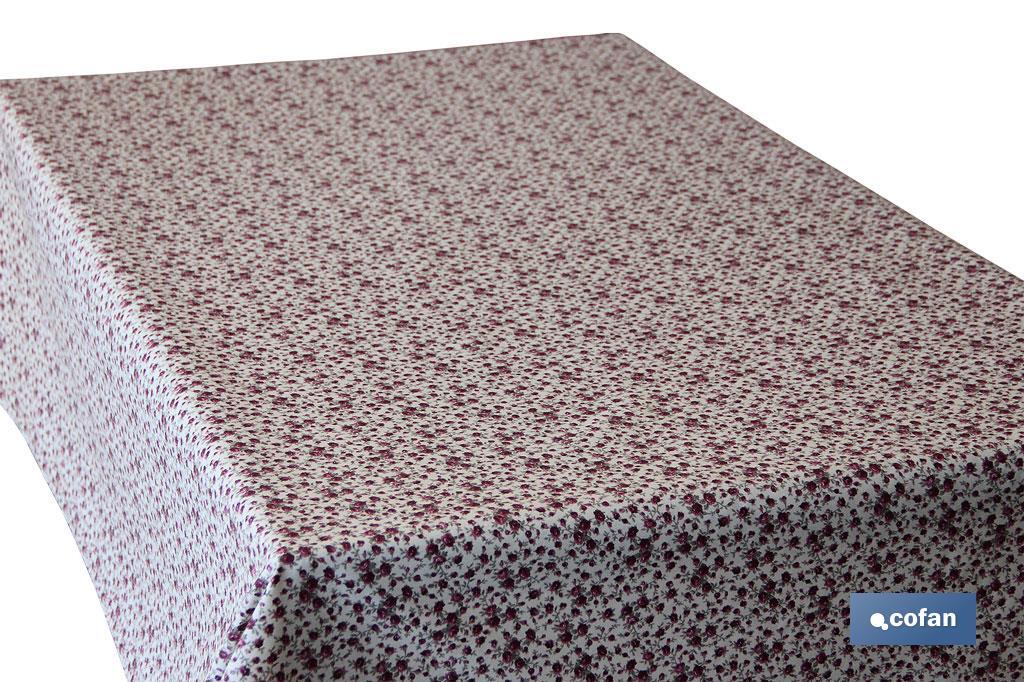 Stain resistant oilcloth roll, Garnet model - Cofan
