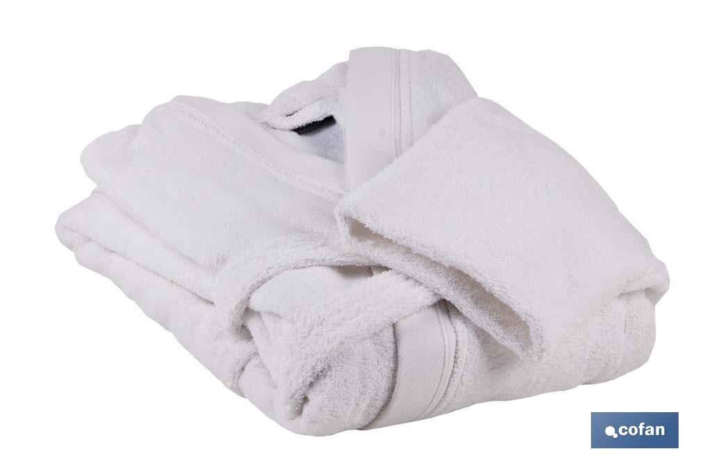 Bathrobe | White | 100% cotton | Weight: 500g/m² | Several sizes - Cofan