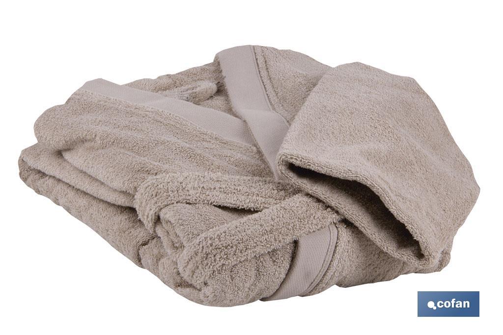 Bathrobe | Abisinia Model | Beige | 100% cotton | Weight: 500g/m² | Several sizes - Cofan