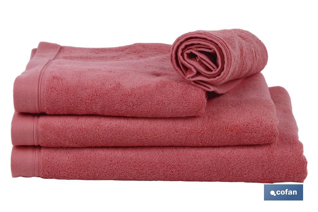 Toalha de mãos Cor coral I 100% algodão I Gramagem 580g/metro I Medidas 30 x 50 cm - Cofan