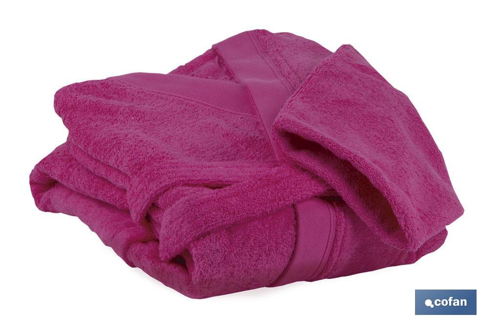 Accappatoio | Fucsia | Modello Primavera | 100% cotone | Grammatura: 500 g/m² | Varie taglie - Cofan