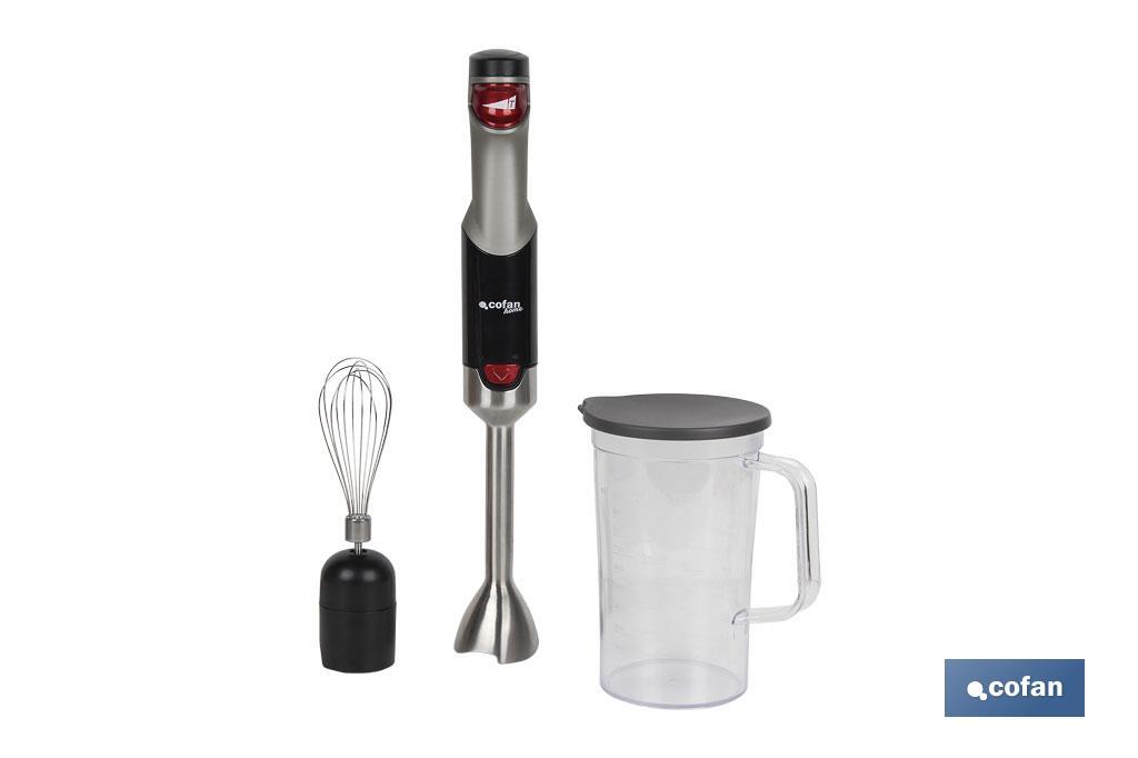 Electric hand blender | Zahara Model | 800W | Steel whisk & 1L Beaker Included - Cofan