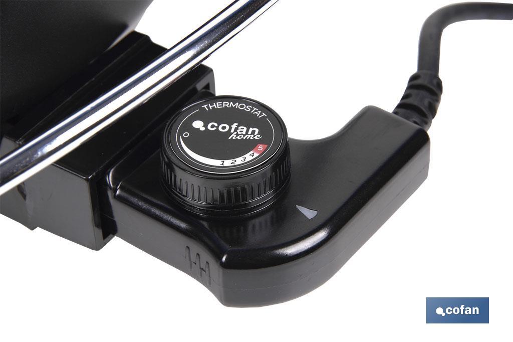 Sartén Eléctrica Modelo Belice | 1500 W | Base de acero con revestimiento adherente | Diámetro 36 cm - Cofan