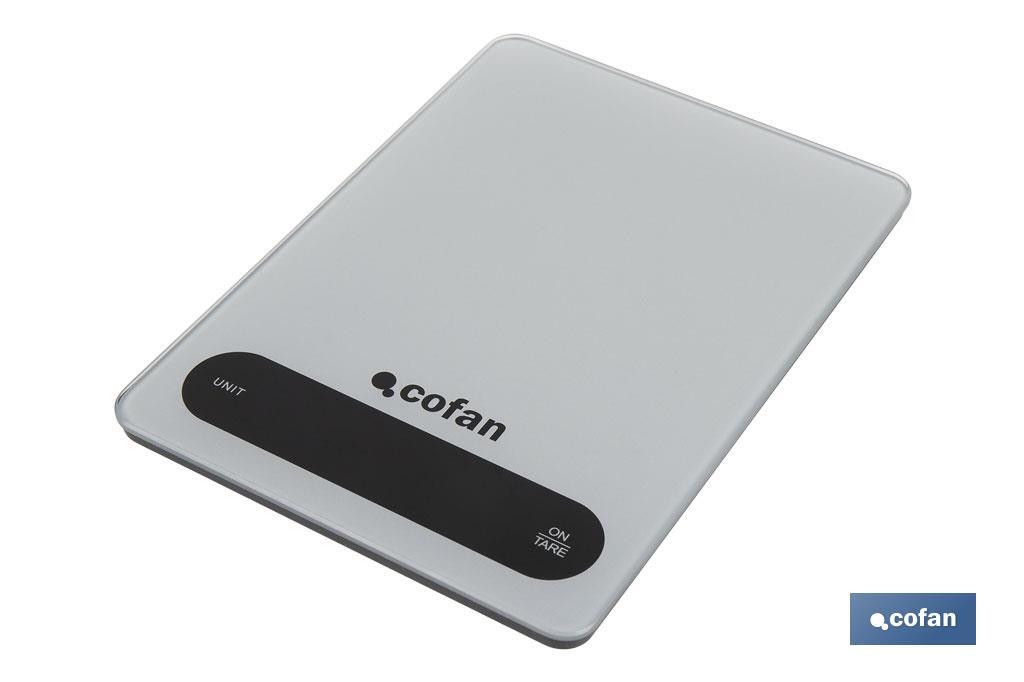 Digital kitchen scale available in 3 colours | LED display | 4 high-precision sensors - Cofan