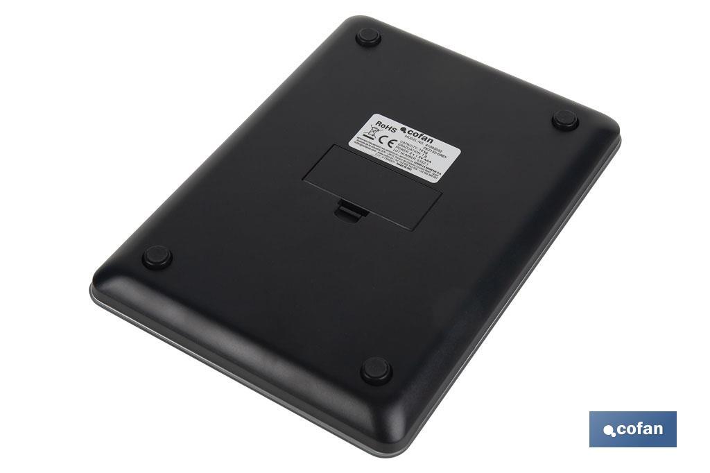 Digital kitchen scale available in 3 colours | LED display | 4 high-precision sensors - Cofan