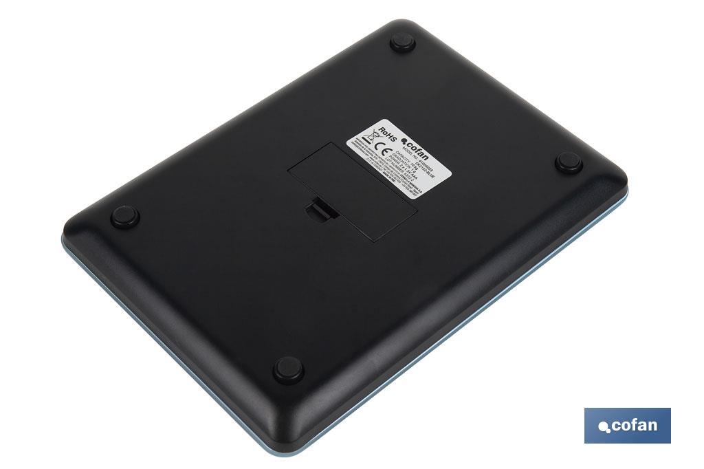 Digital kitchen scale available in 3 colours | LED display | 4 high-precision sensors - Cofan