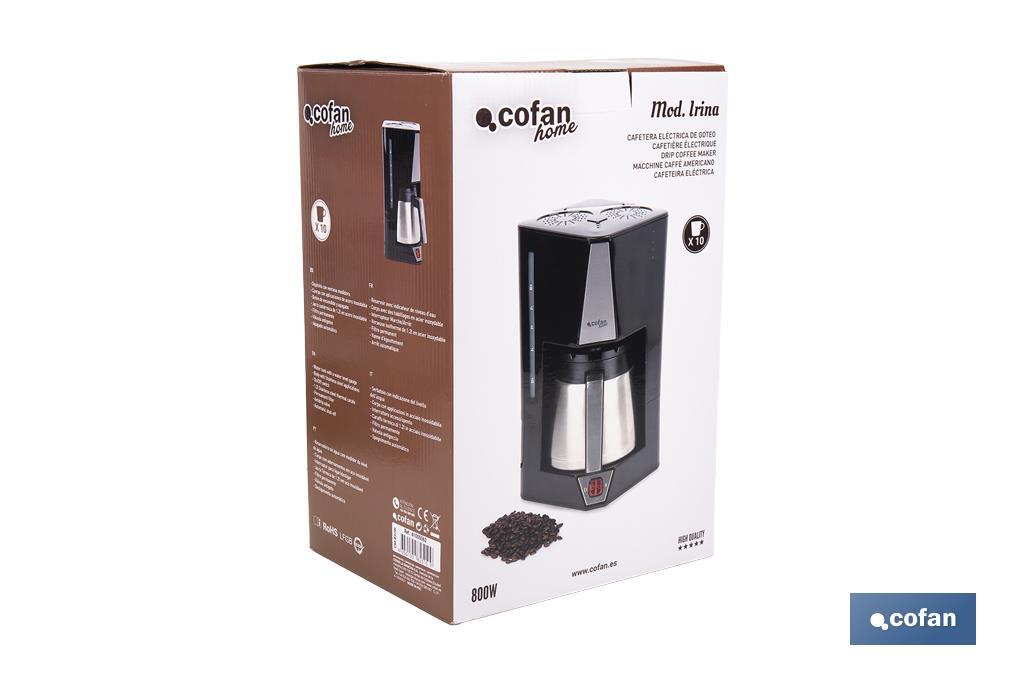 Cafetera eléctrica de goteo Mod. Irina - Cofan